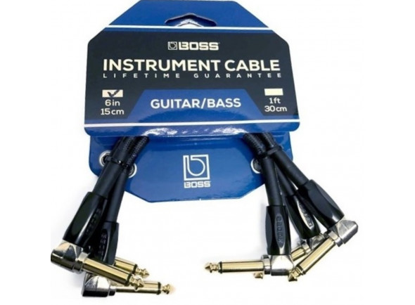 <b>BOSS BIC-PC-3 Cabo Audio Patch Jack angulado/angulado mono 15 centimetros (Pack 3 Cabos) para Pedalboards Revestimento Malha Garantia Vitalícia</b> <b>BOSS BIC-PC-3 Cabo Audio Patch Jack angulado/angulado mono 15 centimetros (Pack 3 Cabos) para Pedalboards Revestimento Malha Garantia Vitalícia</b>